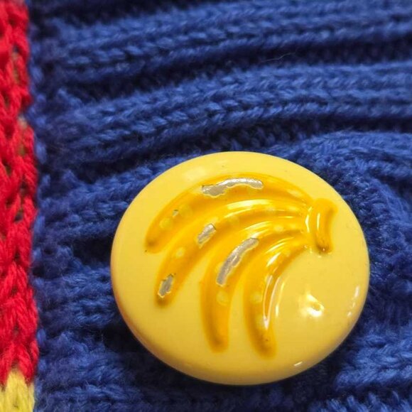 XS Farm Rio x Anthropologie Sweet Orchard fruit knit cardigan oversized sweater - Picture 6 of 12